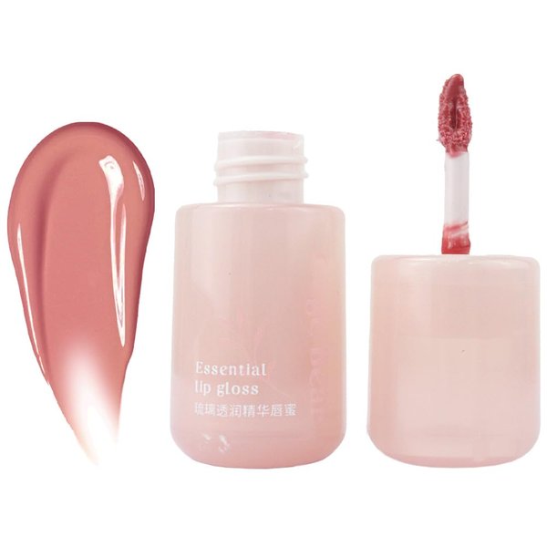 SUILU Lip Gloss, Plumping Lip Hloss,Lightweight Feeling Lip Gloss for Women,Tinted Lip Oil for Lip Care and Dry Lips (02, 0.08 Fl Oz)