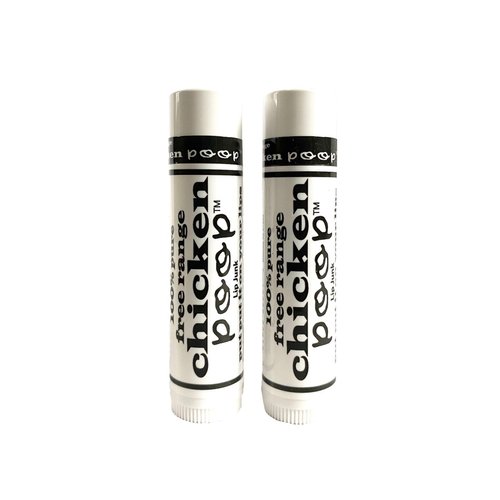 Free Range Chicken Poop (Lip Junk) 0.15 oz Lip Balm (Pack of 2)