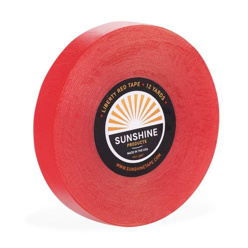 Daily Wear Hair System Tape Roll - Liberty Red Liner Wig Tape - Doublesided Ultra Hold Hair Tape for Wigs, Toupee, Hair Systems - 1-14 Day Hold - 1/2" x 12yds