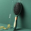 Reazana Detangling Brush Anti-Static Massage Hair Brushes Paddle Detangler Hairbrush with Cushion Base Nylon Bristle Pins Blow Drying Brush for Men and Women All Wet Dry Hair Types Styling (Oval)