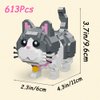 Myweyde Black Cat Building Blocks, Micro Building Blocks Cats, Cute Animal Series Micro Mini Building Blocks Kit, Cat Mini Building Blocks for Boys & Girls (Cat - 673Pcs)
