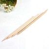 759SHOP 2 Ways Beige Pedicure Manicure Nail Art Tool Wood Cuticle Remover Sticks 50Pcs