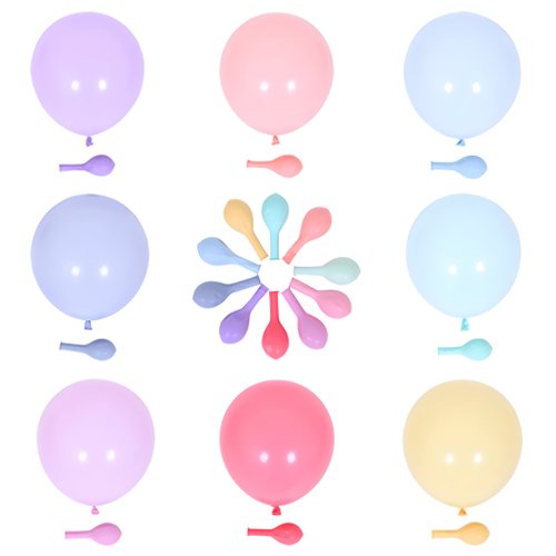 Pastel Balloons 12 Inch 100PCS Rainbow Balloon Macaroon Candy Color Balloons For Wedding Birthday Baby Shower Party Decor Supplies Arch Balloon Tower Balloon Garland