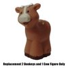 Replacement Parts for Little-People Christmas Nativity Playset - Replacement 2 Donkeys and 1 Cow Figure ~ Works with FPT07, DPX53, J2404 and Many Other Sets