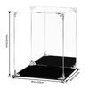 Acrylic Display Case for Collectibles Assemble Clear Dustproof Acrylic Display Box with Mirrored Back, Alternative Glass Case for Action Figures Lego Model Doll Toys Display (8x8x10 inch; 20x20x25 cm)