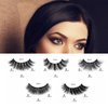 Vôsaidi False Eyelashes, Handmade Luxurious Fake Lashes, Natural Long Black, 5 Pairs with Glue (F860)