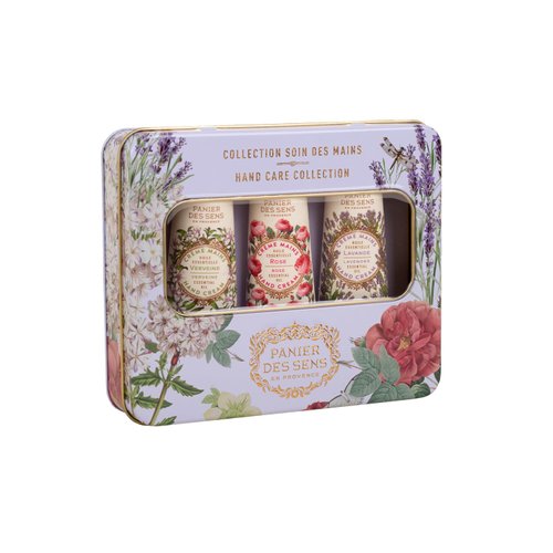 Panier des Sens - Mini Hand Cream Set - Birthday & Christmas Gifts for Women - Rose, Lavender, Verbena Natural Hand Cream - Gift Ideas Made in France - 97% Natural - Hand Lotion Travel Size 3x1 Floz
