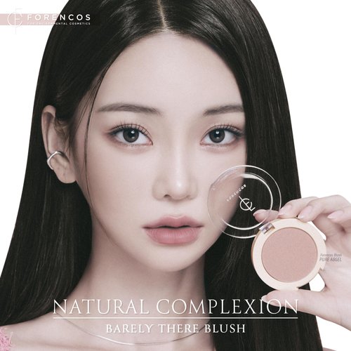 FORENCOS Matte Blush Set (Puff Included), Long Lasting Korean Blush Power, Zero Sebum Shine, Flawless Finish, Easy Blending, Lightweight & No Cakey Residue (PURE ANGEL)