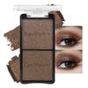 FeiCuiYun Double color eye shadow, Eyeshadows Creamy, high pigment eye makeup palette, matte shimmer metal eye shadow powder, Blendable, Ultra-Pigmented, Easy to Apply, Matte & Shimmer, (05)
