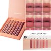 Ailigeus 6Pcs Matte Lipstick Set, Matte liquid Long Lasting Wear Non-Stick Cup, Nude Waterproof Lip Gloss Makeup Kit for Girls Women, Make Up Gift Set. (Set B, 6PCS)