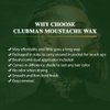 Clubman Moustwax W/Brush Brown (2 Pack)