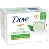 Dove go fresh Beauty Bar Cucumber and Green Tea 4 oz, 2 Bar (Pack of 3)