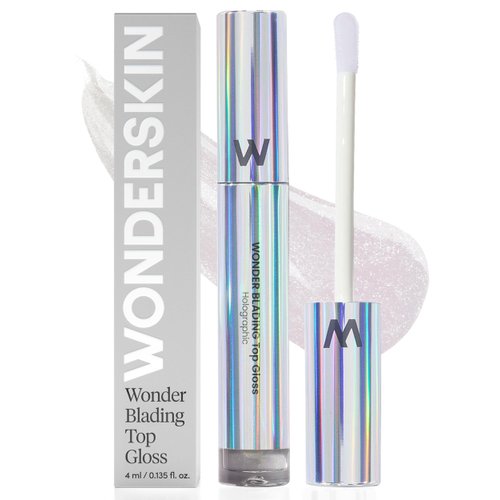 Wonderskin WONDER BLADING Top Gloss - Lip Gloss, High Shine Finish, Hydrating Lip Gloss, Lip Makeup (Holographic)