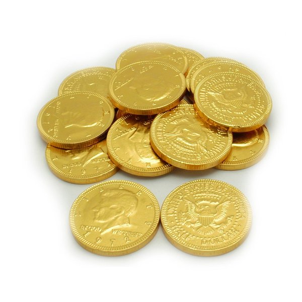 Weaver Chocolates Gold Foil Coin Pure Milk Chocolate (1 LB.)