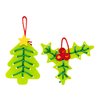Fun Express Lacing Felt Christmas Ornament Craft Kit - Makes 12