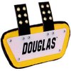 Douglas Custom Pro CP Series Removable Football Back Plate - 6 Inch - White/Gold