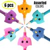 Mr. Pen Owl Pencil Grips, 6 pcs, Silicone Gel, Cute, Fits Pencils, Pens, Crayons
