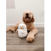 Midlee Marshmallow Snowman Dog Toy- Winter Plush Tug Tug