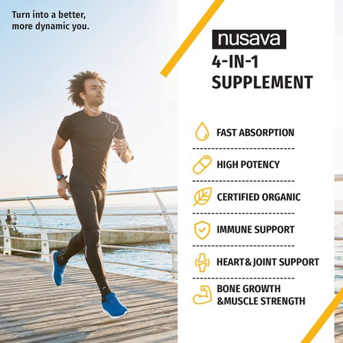 (4 Pack) Organic Vitamin D3 K2 Drops w MCT Oil Omega 3, 5000 IU, Maximum Strength Vitamin D Liquid 5000 IU, No Fillers, Non-GMO Liquid D3 for Faster Absorption, Immune Support (Strawberry, 2 Fl Oz)