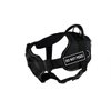 Dean & Tyler Black with Yellow Trim Fun Dog Harness with Padded Chest Piece, Do Not Feed, Small, Fits Girth Size 22-Inch to 27-Inch