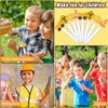 Silipull 48 Pcs 4.2'' Construction Bubble Wand for Kids, Mini Bubble Wands Bubbles for Party Favors, Construction Birthday Goodie Bags Filler, Bubble Blowing Toys for School Classroom Prizes Gifts