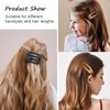 Hair Barrettes and Clips Set - 8 Pcs Medium Grip Alligator Clips for Strong Hold Flat Hairstyles | Ideal for Girls