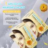 Calendula Hydrogel Soothing Facial Mask for Sensitive Skin,Hyaluronic Acid Hydrating Sheet Face Mask Skin Care,Sheet Mask,Calendula Calming Mask 12 Pack
