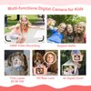 Kids Camera, Toddler Digital Camera for Ages 3-12 Girls, Christmas Birthday Gifts, Kid Selfie 1080P HD Video Camera with 32GB SD Card, Portable Toy for Toddler with Cartoon Sort Silicone Cover (Pink)