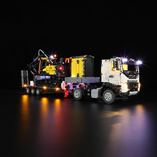 LIGHTAILING Light for Lego-42175 Volvo FMX-Truck & EC230-Electric-Excavator - Led Lighting Kit Compatible with Lego Building Blocks Model - NOT Included The Model Set