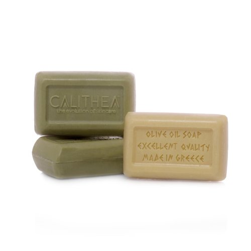 CALITHEA Natural Bath Soap Bars (Pack of 3) - Bath Soap Set - Olive Oil Soap with Lavender - Orga...
