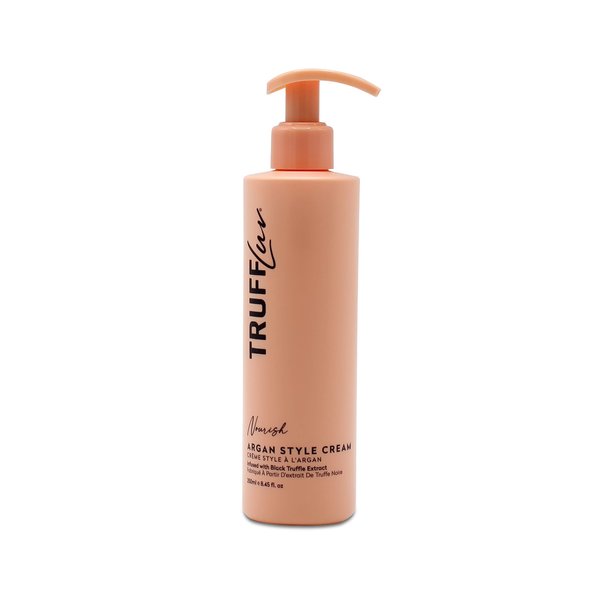 TruffLuv | Nourish Collection Argan Style Cream, Infused with Black Truffle Extract, Hydrating Styling Cream, Conditions and Smooths Hair, Anti-Frizz, Paraben Free, Sulfate Free, 8.45 Fl Oz