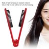 Clamp Hair Brush, Hair Straightening Comb Bristle Double Sided Brush for Hair Hair Straightener Comb Double Brushes Comb Hair Styling Brush Hair Clamp Combs for Wide Wavy Curly Hair Styling Tools