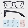 MAXJULI Blue Light Blocking Glasses,Computer Reading/Gaming/TV/Phones Glasses for Women Men(Matt Black)