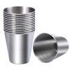 Ruisita 12 Pieces Stainless Steel Shot Cups Stainless Steel Shot Glass Drinking Tumbler (2.3 Ounce/70 ml)