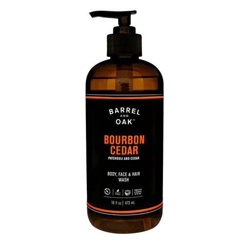 Barrel and Oak - All-In-One Body Wash, Men&#39;s Soap for Hair, Face, &amp; Body, Essential Oil-Based Sce...