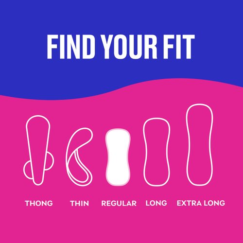 Carefree Panty Liners for Women, Regular, Wrapped, Unscented, 20ct | Pantiliners, Carefree Liners, Daily Liners for Women, Light Periods and Leaks, 8-Hour Odor Control | 20ct (Packaging May Vary)