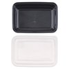 Good Cook Meal Prep, 1 Compartments BPA Free, Microwavable/Dishwasher/Freezer Safe, Black