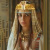 Cleopatra Headpiece Egyptian Headpiece for Women Egyptian Costume Accessories Beaded Headdress Cleopatra Costume Hat Cleopatra's Headdress Jewelry for Cosplay Party Carnival Halloween Gold Color