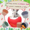 8 Pcs Stacking Cups for Rabbits Safe Plastic Rabbit Toys of Different Sizes, Stackable Bunny Toys, Enrichment Toys for Small Animals Rabbit Chinchilla Guinea Pig Parrot Hiding Food and Playing