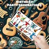 128 PCS Music Note Guitar Temporary Tattoos Sticker Music Birthday Party Decorations Supplies Favors Gifts Boys Girls Rock Guitars Musical Cute Fake Tattoo School Prizes Themed Decor Carnival
