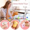 100 Pcs Mochi Toy, Random Squishy Fidget Toys, Soft Cute Animal Stress Relief Squishies Toys for Kids Party Favors, Classroom Prizes, Easter Basket Goodie Bag Stuffers, Christmas, Birthday Gifts