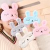 4 Pack Cute Animal Rabbit Sleeping Eye Mask Soft Plush Blindfold Sleep Masks Eye Cover for Kids Girls Women Home Sleeping Traveling