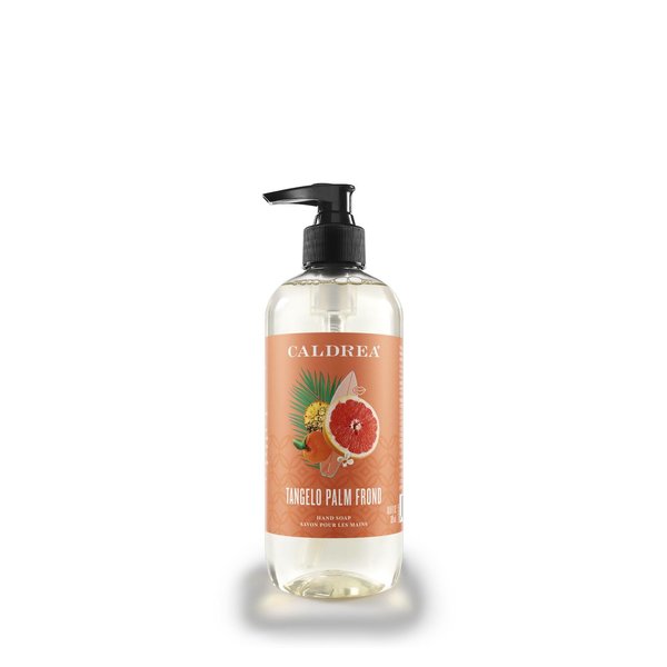Caldrea Hand Wash Soap, Aloe Vera Gel, Olive Oil and Essential Oils to Cleanse and Condition, Scent, Tangelo Palm Frond 10.8 Fl Oz