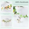 Goledwedy Fairy Flower Crown Elf Headpiece for Women and Gilrs Elven Crown Queen Fairy costume accessories Fairy headband Bridal Headpiece with Crystal