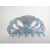 Generic Sky blue and white pink marbled hair claw clip for medium fine hair