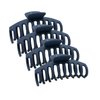 HELISIA big hair claw clips matte colors for women, thick long big hair, pack of 4 Deep Navy