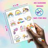 96 PCS Rainbow Individually Wrapped Tattoos, Rainbow Tattoo Stickers, Rainbow Party Decorations, Rainbow Birthday Decorations, Rainbow Party Favors, Gifts Rewards Activity for Kids Boys Girls