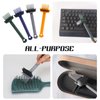 2-in-1 Hair Brush Cleaning Tool, Comb Cleaning Brush Hair Brush Cleaner with Pick and Bristles Hair Brush Remover Rake for Removing Hair Dust, Cute Comb Cleaner Tool for Home and Salon, Green