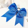 Twpribarn 2Pcs Cheer Bows Cheer Hair Bows Ponytail Holder Elastic Band Bows Hair Accessories for Ponytail Holder Bow Scrunchies School Sports Cheerleading Girls Softball Cheerleader Bows (Blue)