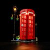 Mililier LED Light Kit for Lego Red London Telephone Box 21347 Set,Compatible with Lego 21347 Building Blocks Model(Not Include Blocks Set)